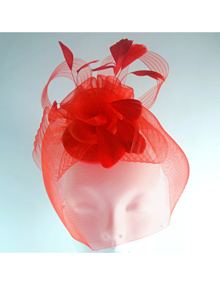 FASCYNATOR STROIK NA GŁOWĘ z WOALKĄ   Lolita Akcesoria