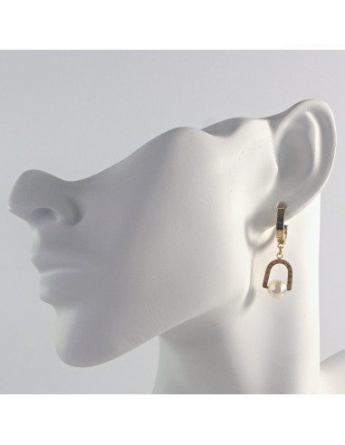 Kolczyki ze stali chirurgicznej ZŁOTE z...