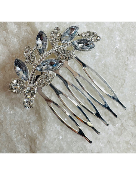 Grzebień wsuwany do włosów wtykowy ozdobny diamenty Lolita Accessories