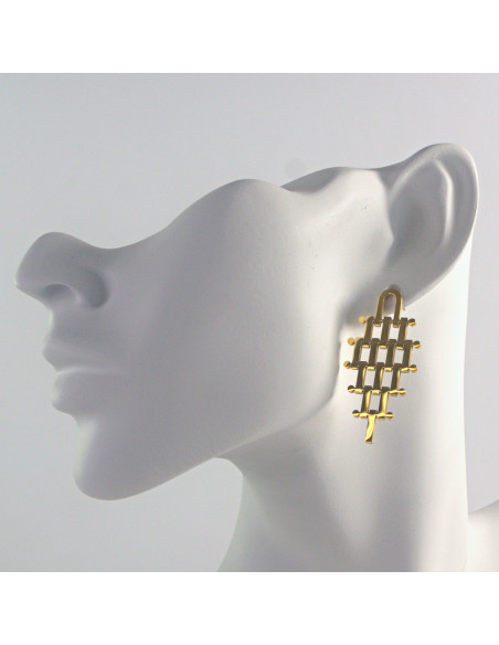 Kolczyki ze stali chirurgicznej ZŁOTE  Lolita Akcesoria