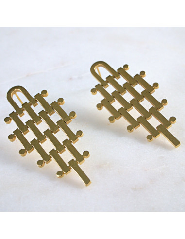 Kolczyki ze stali chirurgicznej ZŁOTE  Lolita...