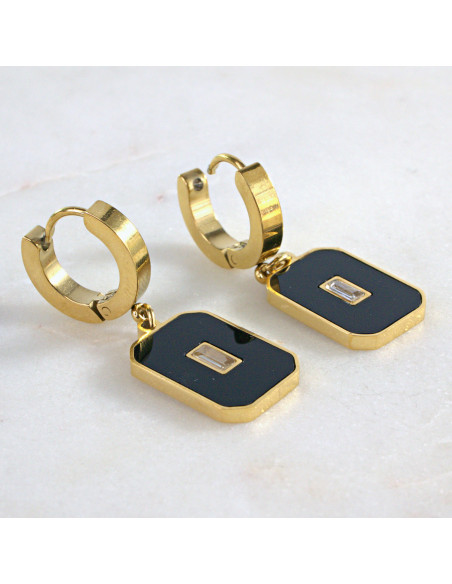 Kolczyki ze stali chirurgicznej ZŁOTE  Lolita Akcesoria