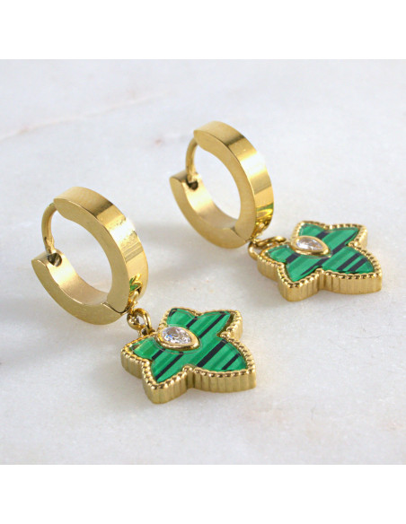 Kolczyki ze stali chirurgicznej ZŁOTE LISTKI Lolita Akcesoria