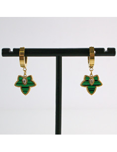 Kolczyki ze stali chirurgicznej ZŁOTE LISTKI Lolita... 2