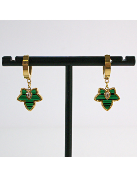 Kolczyki ze stali chirurgicznej ZŁOTE LISTKI Lolita Akcesoria