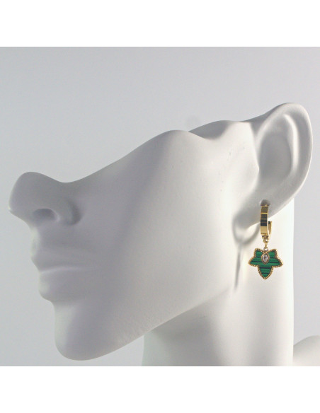 Kolczyki ze stali chirurgicznej ZŁOTE LISTKI Lolita Akcesoria