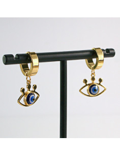 Kolczyki ze stali chirurgicznej ZŁOTE  OKO PROROKA... 2