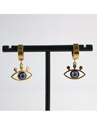 Kolczyki ze stali chirurgicznej ZŁOTE  OKO...