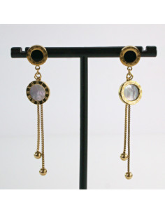 Kolczyki ze stali chirurgicznej ZŁOTE  Lolita Akcesoria