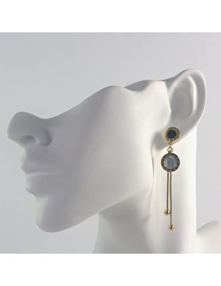 Kolczyki ze stali chirurgicznej ZŁOTE  Lolita Akcesoria