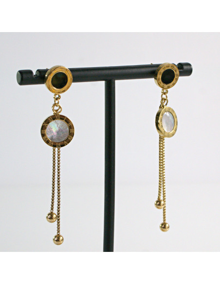 Kolczyki ze stali chirurgicznej ZŁOTE  Lolita Akcesoria