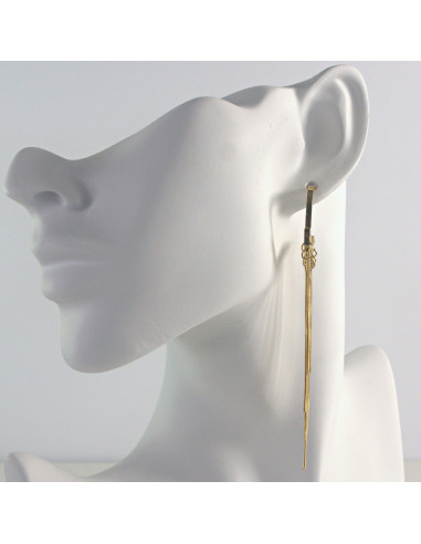 Kolczyki ze stali chirurgicznej ZŁOTE WISZĄCE...