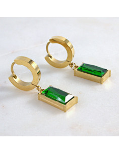 Kolczyki ze stali chirurgicznej ZŁOTE  Z...