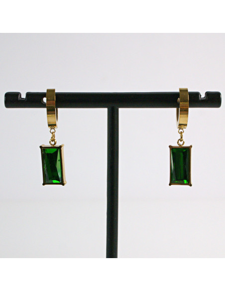 Kolczyki ze stali chirurgicznej ZŁOTE  Z  "BRYLANTAMI"Lolita Akcesoria