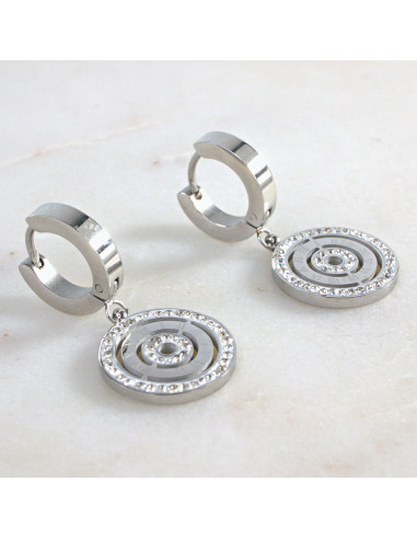 Kolczyki ze stali chirurgicznej SREBRNE...