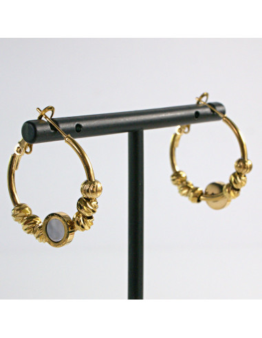 Kolczyki ze stali chirurgicznej ZŁOTE KOŁA...