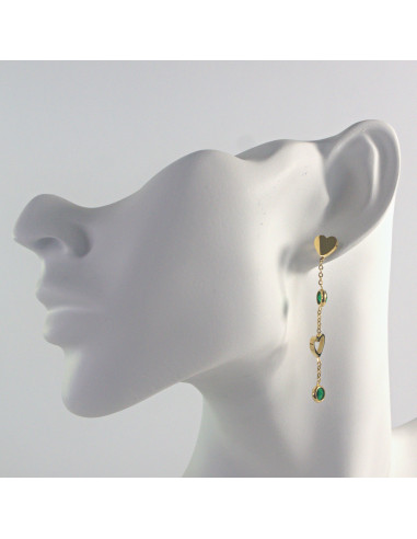 Kolczyki ze stali chirurgicznej  ZŁOTE...