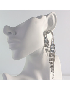 Kolczyki z CYRKONIAMI  WIECZOROWE MAXI XL Lolita Akcesoria