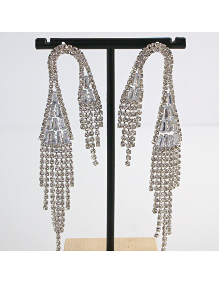 Kolczyki z CYRKONIAMI  WIECZOROWE MAXI XL Lolita Akcesoria