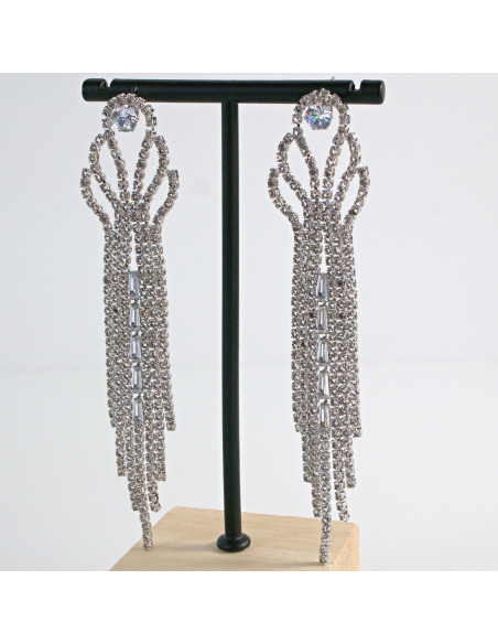 Kolczyki z CYRKONIAMI  WIECZOROWE MAXI XL Lolita Akcesoria