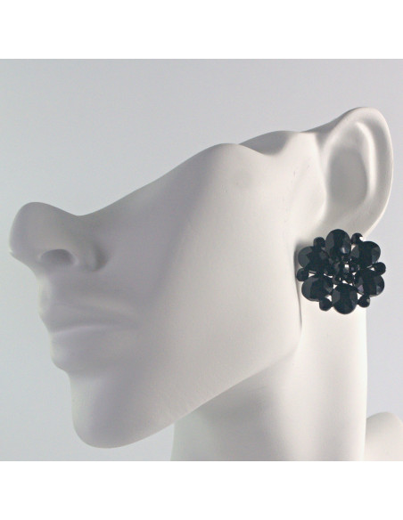 Kolczyki CZARNE WIECZOROWE  Lolita Akcesoria