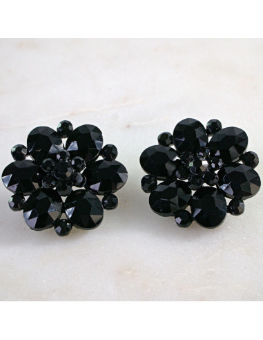 Kolczyki CZARNE WIECZOROWE  Lolita Akcesoria