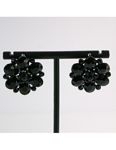 Kolczyki CZARNE WIECZOROWE  Lolita Akcesoria