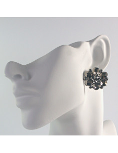 Kolczyki GRAFITOWE  WIECZOROWE  Lolita Akcesoria