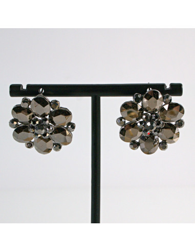 Kolczyki GRAFITOWE  WIECZOROWE  Lolita Akcesoria