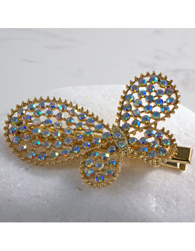 Spinka do włosów MOTYL Z KRYSZTAŁKAMI Lolita...