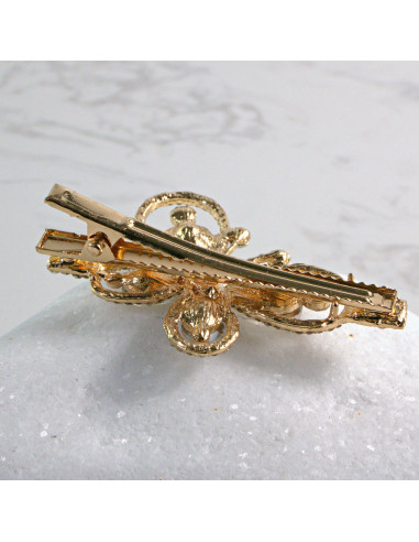 Spinka do włosów MOTYL Z KRYSZTAŁKAMI BEZBARWNY...