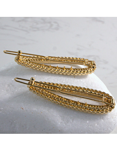 Spinka do włosów ZŁOTA Z KRYSZTAŁKAMI 2 szt....