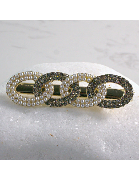 Spinka do włosów 4 KÓŁKA PEREŁKI I KRYSZTAŁKI Lolita Akcesoria