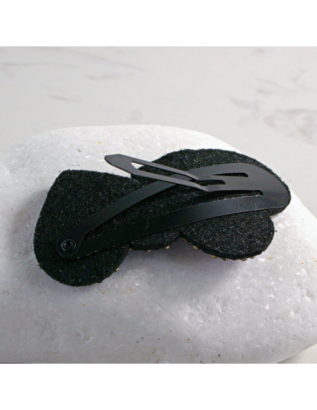 Spinka do włosów DWA SERCA Z KRYSZTAŁKAMI FIOLET Lolita Akcesoria