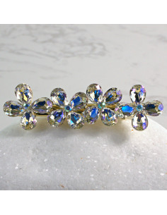 Spinka do włosów 4 KWIATKI KRYSZTAŁKI CRYSTAL AB Lolita...