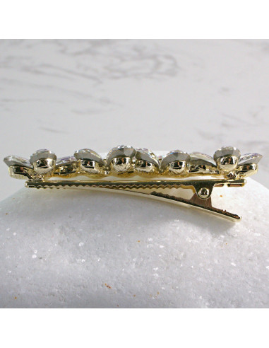 Spinka do włosów 4 KWIATKI KRYSZTAŁKI CRYSTAL...