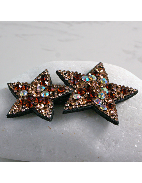 Spinka do włosów DWIE GWIAZDKI Z KRYSZTAŁKAMI MIX Lolita Akcesoria