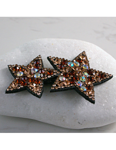 Spinka do włosów DWIE GWIAZDKI Z KRYSZTAŁKAMI...