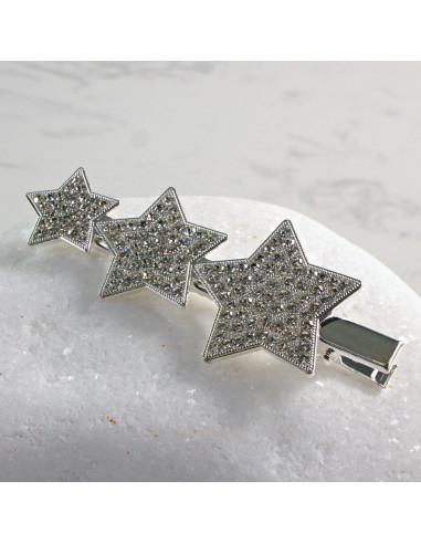 Spinka do włosów 3 GWIAZDKI Z KRYSZTAŁKAMI...