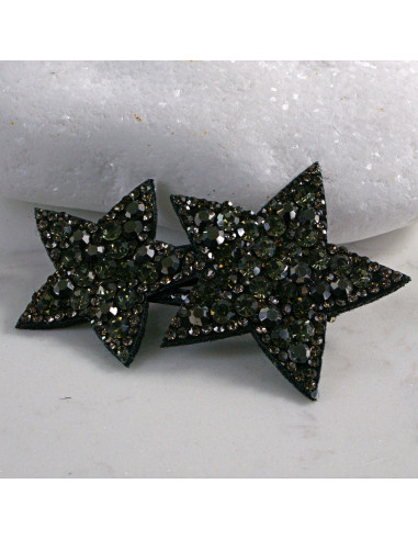 Spinka do włosów DWIE GWIAZDKI Z KRYSZTAŁKAMI...