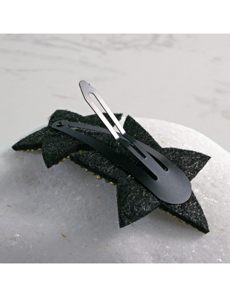 Spinka do włosów DWIE GWIAZDKI Z KRYSZTAŁKAMI GRAFIT Lolita Akcesoria