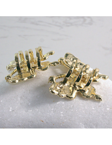 Spinka do włosów DWA ZŁOTE MOTYLKI KRYSZTAŁKI Z...