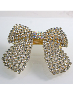 Klamra francuska KOKARDA Z KRYSZTAŁKAMI Lolita Akcesoria 2