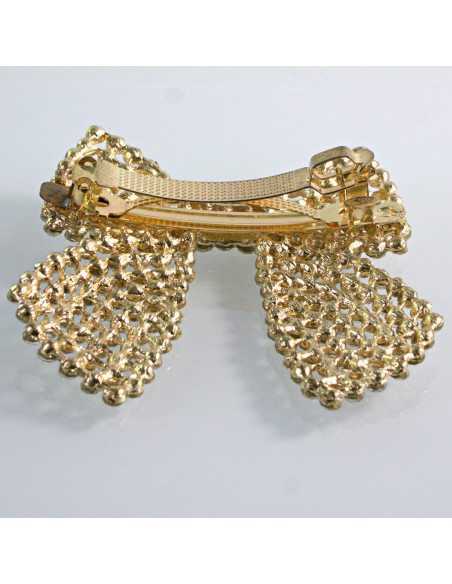 Klamra francuska KOKARDA Z KRYSZTAŁKAMI Lolita Akcesoria