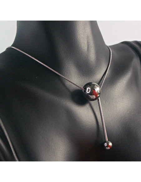 Naszyjnik Celebrytka stal chirurgiczna Lolita Accessories Srebrny