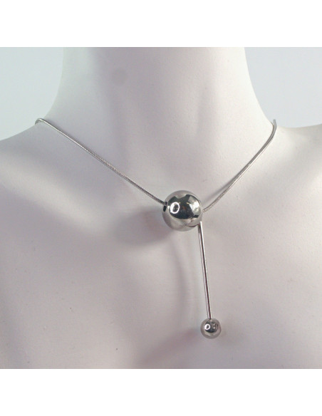 Naszyjnik Celebrytka stal chirurgiczna Lolita Accessories Srebrny