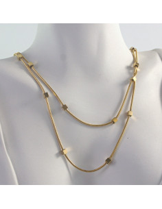 Naszyjnik Podwójny ze stali chirurgicznej Lolita...