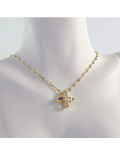 Naszyjnik Celebrytka KRZYŻ ze stali chirurgicznej Lolita...