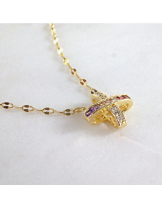 Naszyjnik Celebrytka KRZYŻ ze stali chirurgicznej Lolita... 2