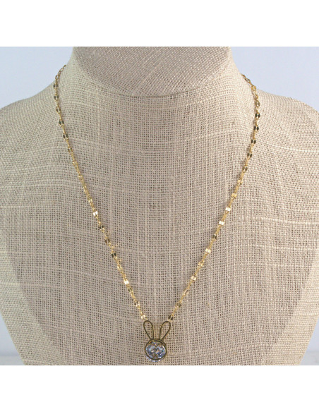 Naszyjnik Celebrytka ze stali chirurgicznej Lolita Accessories Cyrkonia